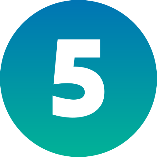 Five Number Icon