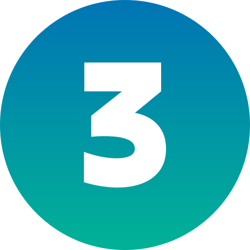 Three Number Icon